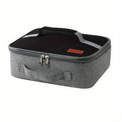Square Lunch Box Bag Portable Thermal Insulation Waterproof Bento Bag