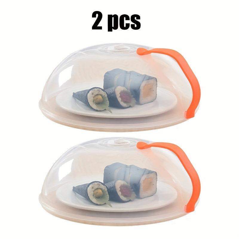 2pcs Microwave Splash Guard Acrylic Microwave Cover Kitchen Gadgets