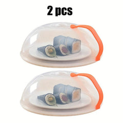 2pcs Microwave Splash Guard Acrylic Microwave Cover Kitchen Gadgets
