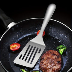 2pcs 25 Non Slip Pizza Cutter Shovel Stainless Steel Spatula Slotted Hamburger