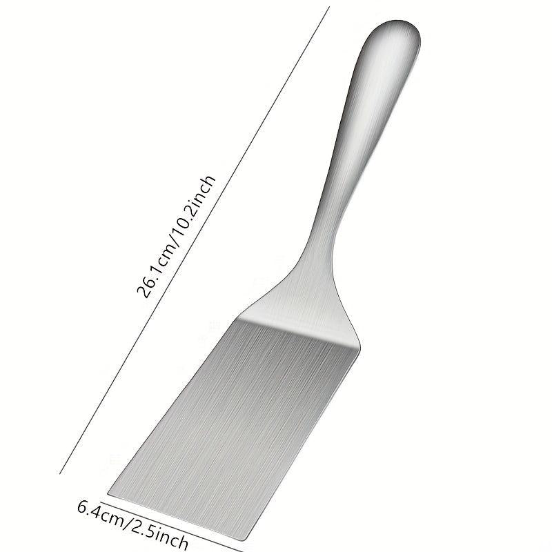 2pcs 25 Non Slip Pizza Cutter Shovel Stainless Steel Spatula Slotted Hamburger