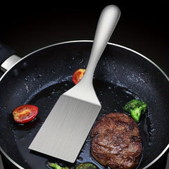 2pcs 25 Non Slip Pizza Cutter Shovel Stainless Steel Spatula Slotted Hamburger