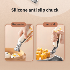 Stainless Steel Hot Plate Gripper Kitchen Tongs