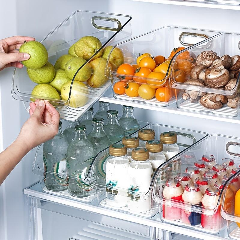 Clear Plastic Refrigerator Organizer Bins for Kitchen & Pantry Organization