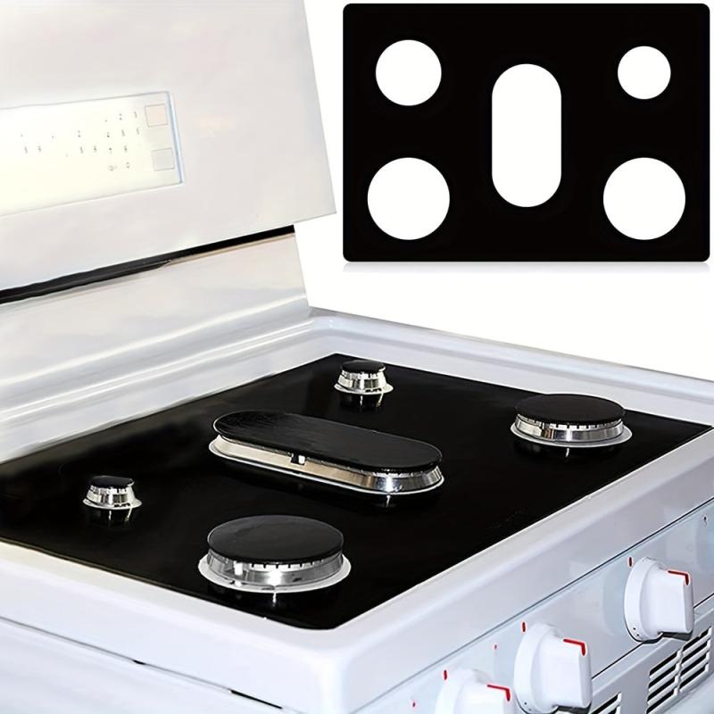 Reusable Non-Stick Gas Stove Top Protectors - Washable Oven Liners