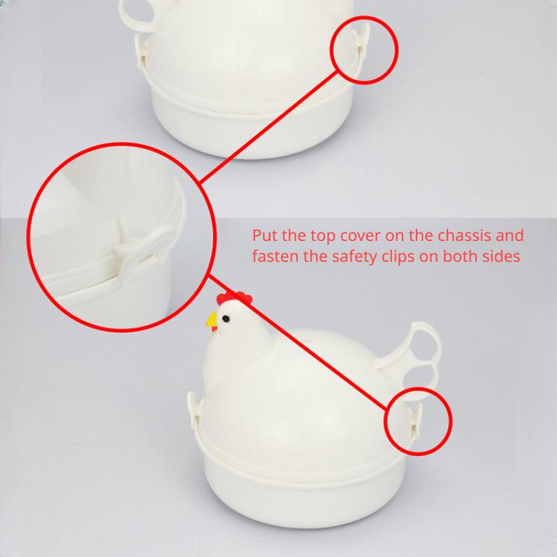 Microwave Egg Steamer Poacher Cooker Boiler - Chicken Shape