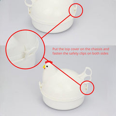 Microwave Egg Steamer Poacher Cooker Boiler - Chicken Shape