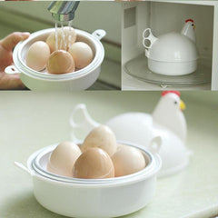 Microwave Egg Steamer Poacher Cooker Boiler - Chicken Shape