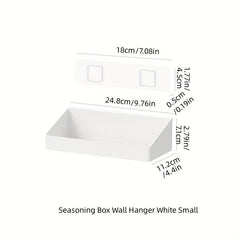 1pc Kitchen Storage Rack Wall Mounted Seasoning Rack Kitchen Seasoning Organizor