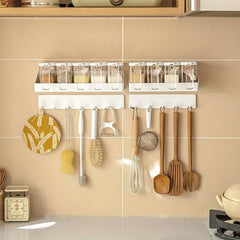 1pc Kitchen Storage Rack Wall Mounted Seasoning Rack Kitchen Seasoning Organizor