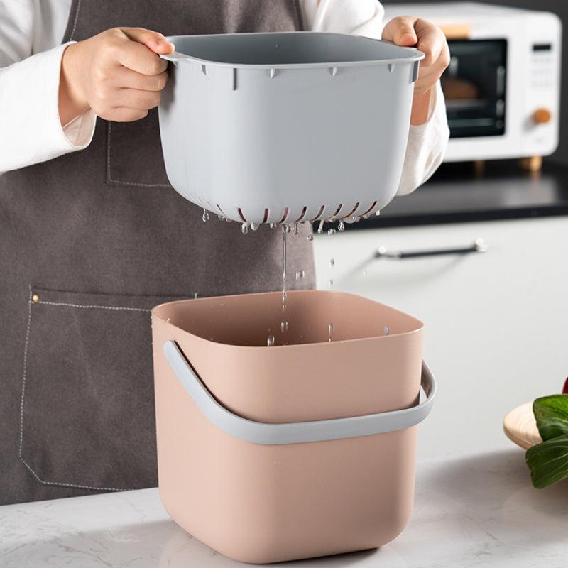 High Portable Wet Garbage Bin Dry And Wet Separation