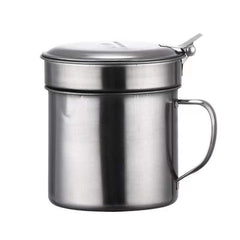 Stainless Steel Filter Pot Leakage Tank Kitchen Cleaning Storage Residue Cup