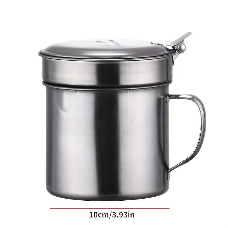 Stainless Steel Filter Pot Leakage Tank Kitchen Cleaning Storage Residue Cup