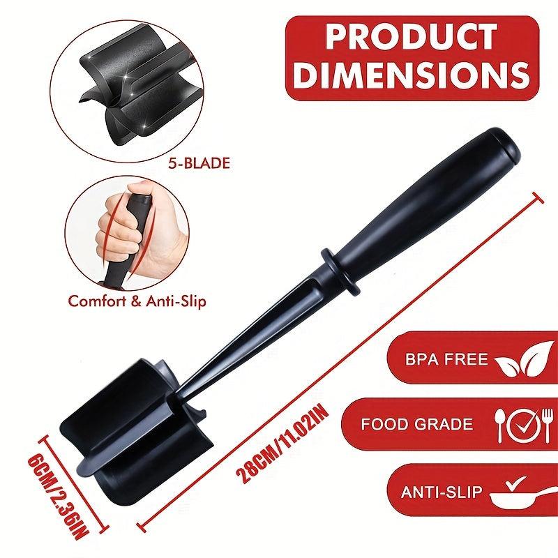 Meat Chopper Hamburger Masher Tool Heat Resistant Ground Beef & Potato Smasher
