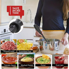 Meat Chopper Hamburger Masher Tool Heat Resistant Ground Beef & Potato Smasher