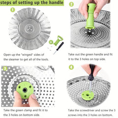 Stainless Steel Vegetable Basket Insert for Vegetarian Cooking