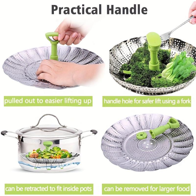 Stainless Steel Vegetable Basket Insert for Vegetarian Cooking