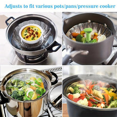 Stainless Steel Vegetable Basket Insert for Vegetarian Cooking