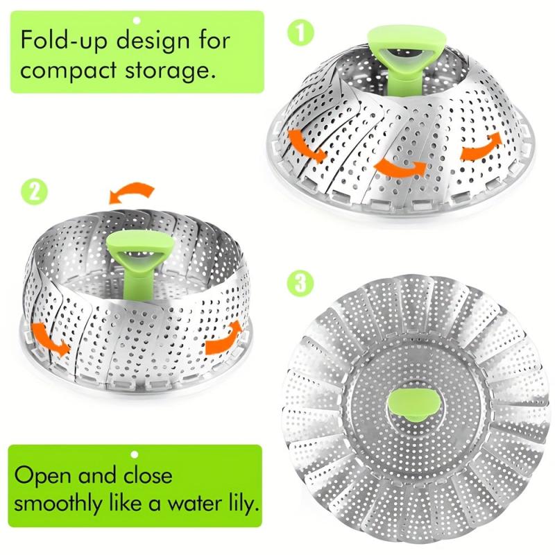 Stainless Steel Vegetable Basket Insert for Vegetarian Cooking