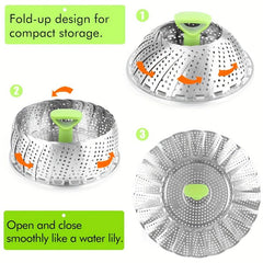 Stainless Steel Vegetable Basket Insert for Vegetarian Cooking