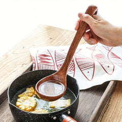 Wooden Ladle Soup Spoon with Long Handle Kitchen Utensils