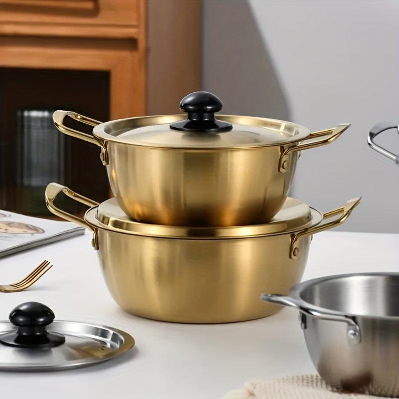 Stainless Steel Pot for Soup, Ramen, Noodles, Hot Pots