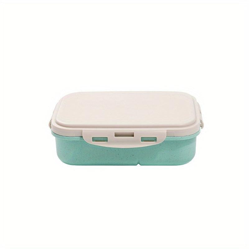 1PC Wheat Plastic Lunch Box Meal Box For Office Worker Divided Bento Box