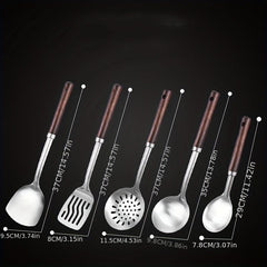 5-Piece Stainless Steel Kitchen Utensils Set