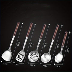 5-Piece Stainless Steel Kitchen Utensils Set