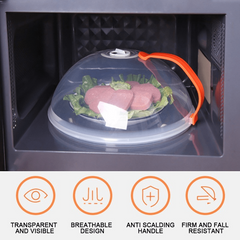Transparent Microwave Food Cover Anti Sputtering Reusable Airtight Lid