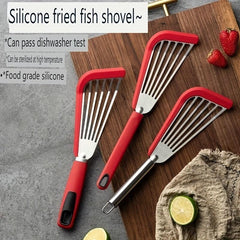 Stainless Steel Silicone Fish Spatula Kitchen Utensils