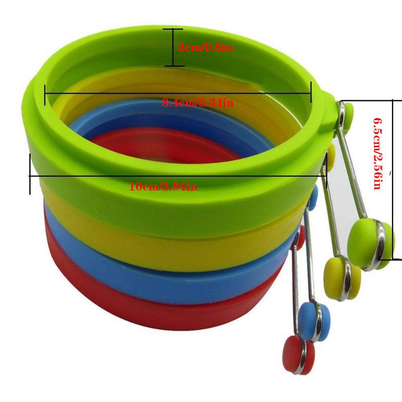 4pcs Non Stick Silicone Egg Rings for Perfect Omelettes Pancakes Sandwiches