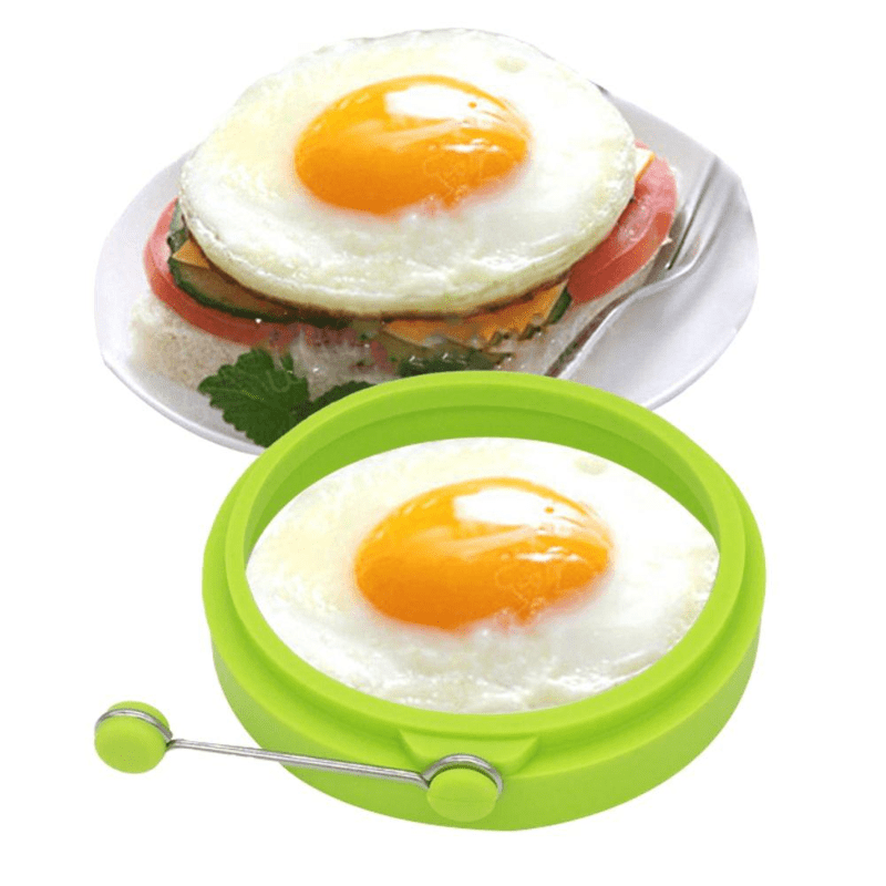 4pcs Non Stick Silicone Egg Rings for Perfect Omelettes Pancakes Sandwiches