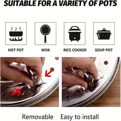 1pc Steamer Rack Stainless Steel Stand Kitchen Gadgets