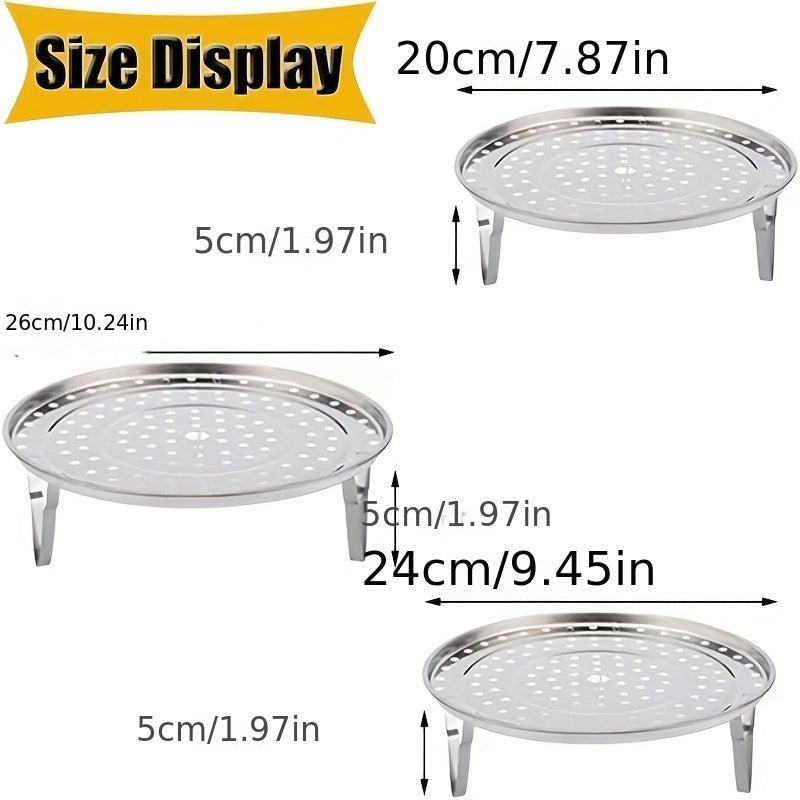 1pc Steamer Rack Stainless Steel Stand Kitchen Gadgets