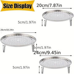 1pc Steamer Rack Stainless Steel Stand Kitchen Gadgets