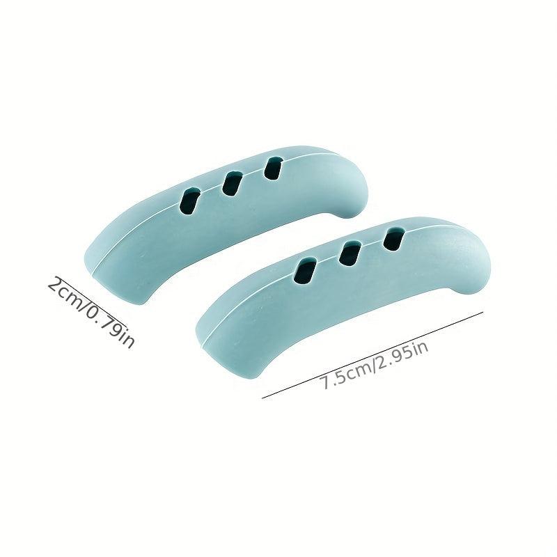 2pcs Silicone Handle Holder Grip Cast Iron Skillet Covers Heat Resistant