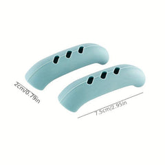 2pcs Silicone Handle Holder Grip Cast Iron Skillet Covers Heat Resistant