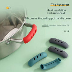 2pcs Silicone Handle Holder Grip Cast Iron Skillet Covers Heat Resistant