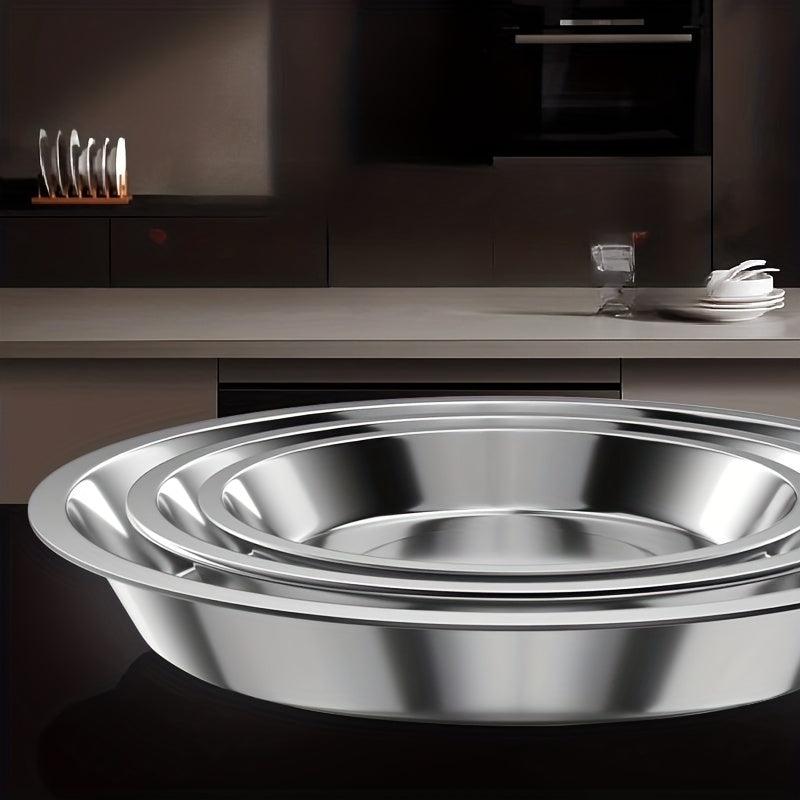 5pcs Stainless Steel Serving Plate for Fruits Snacks Fish