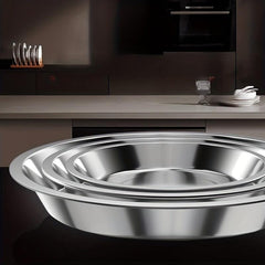 5pcs Stainless Steel Serving Plate for Fruits Snacks Fish