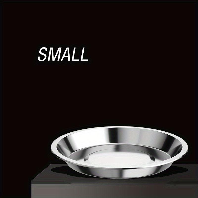 5pcs Stainless Steel Serving Plate for Fruits Snacks Fish