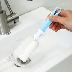 Long Handle Detachable Sponge Bottle Brush Narrow Neck Wine Bottle Brush