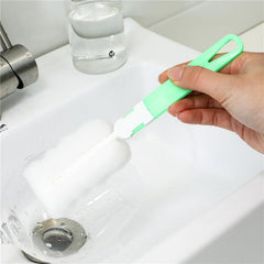 Long Handle Detachable Sponge Bottle Brush Narrow Neck Wine Bottle Brush