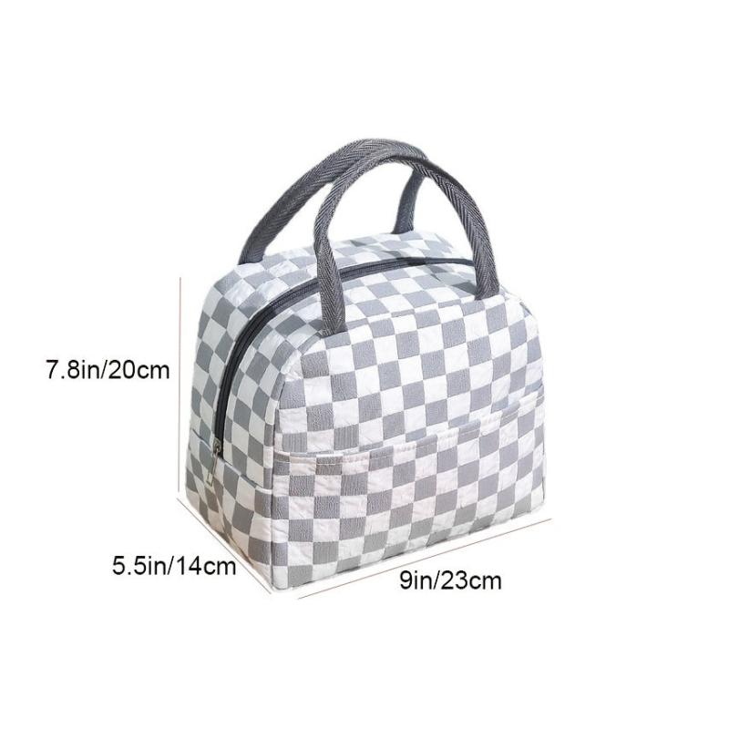 Large Capacity Waterproof Picnic Bento Bag with Ice Pack and Lunch Box