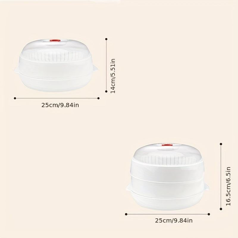 1pc Microwave Steamer 24 1 Tier 2 Tiers Cooker Kitchen Gadgets