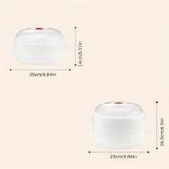 1pc Microwave Steamer 24 1 Tier 2 Tiers Cooker Kitchen Gadgets