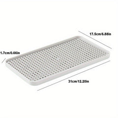 2-Layer Dish Drain Tray: Keep Countertops Dry & Organized