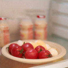 25Pcs Natural Bagasse Plates Eco Friendly Biodegradable Compostable