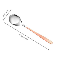 Stainless Steel Long Handle Dinner Spoon Kitchen Accessories